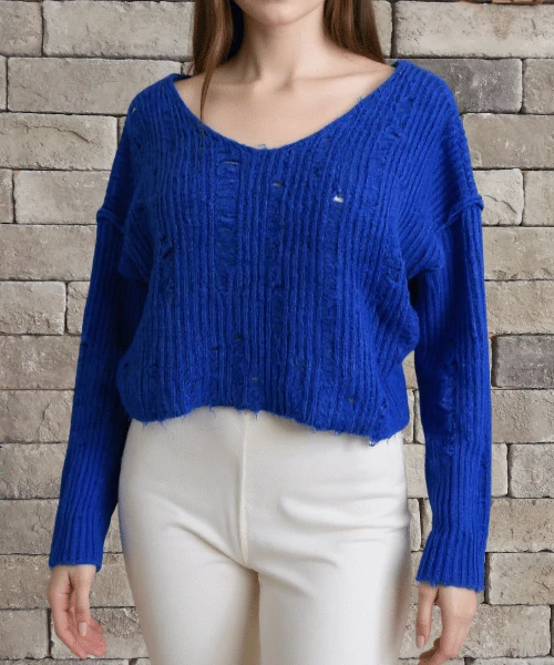 Crop svetr vel uni