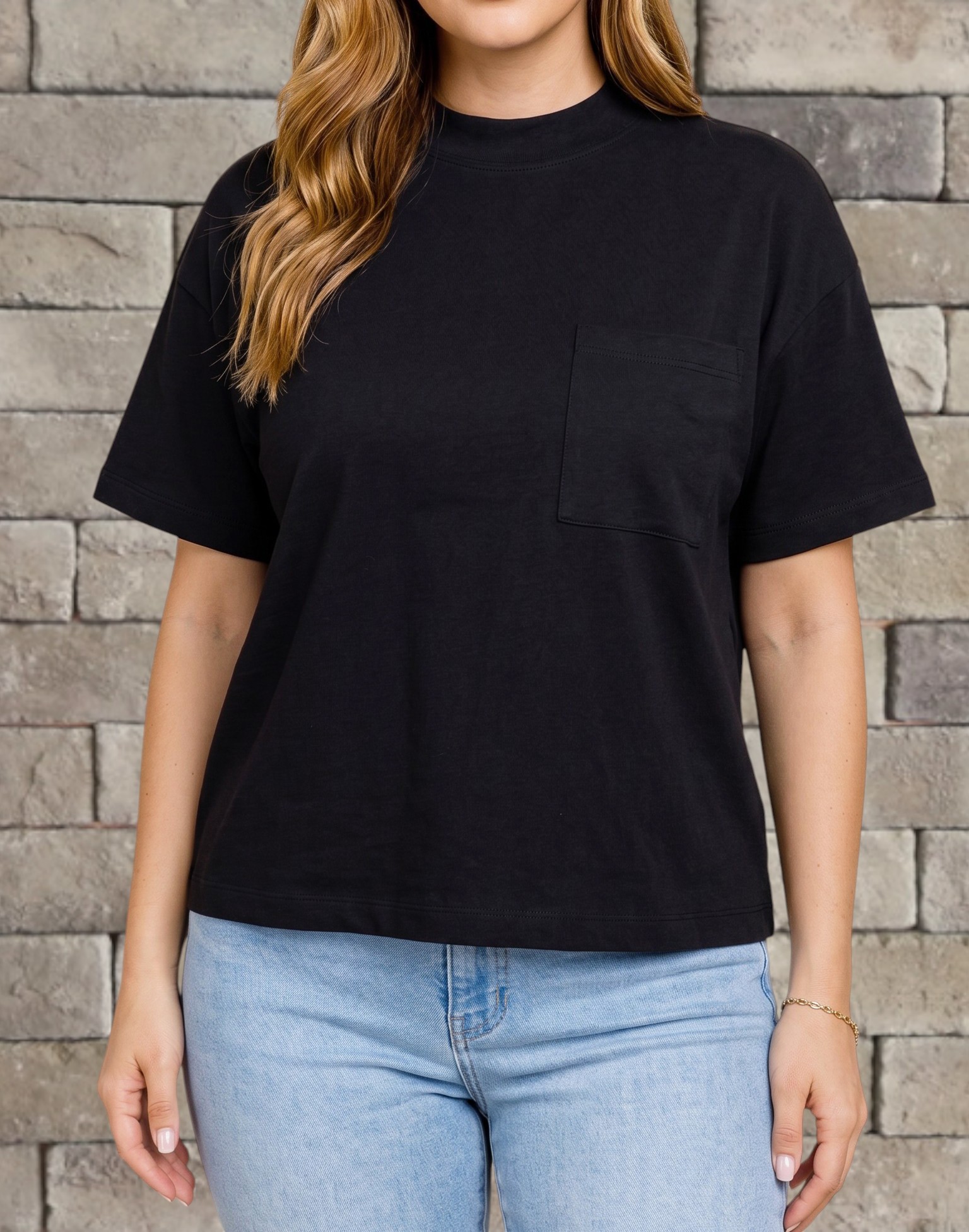 Oversized crop triko Ca vel 46