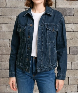 Oversized riflová bunda vel 36-38