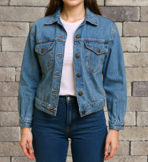 Lehce oversized riflová bunda vel 38-40