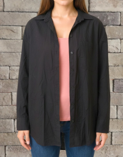 Oversized bavlněná košile Bershka vel 36