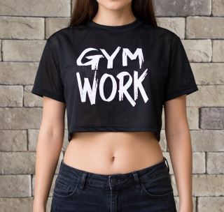Sportovní crop triko vel 40-42